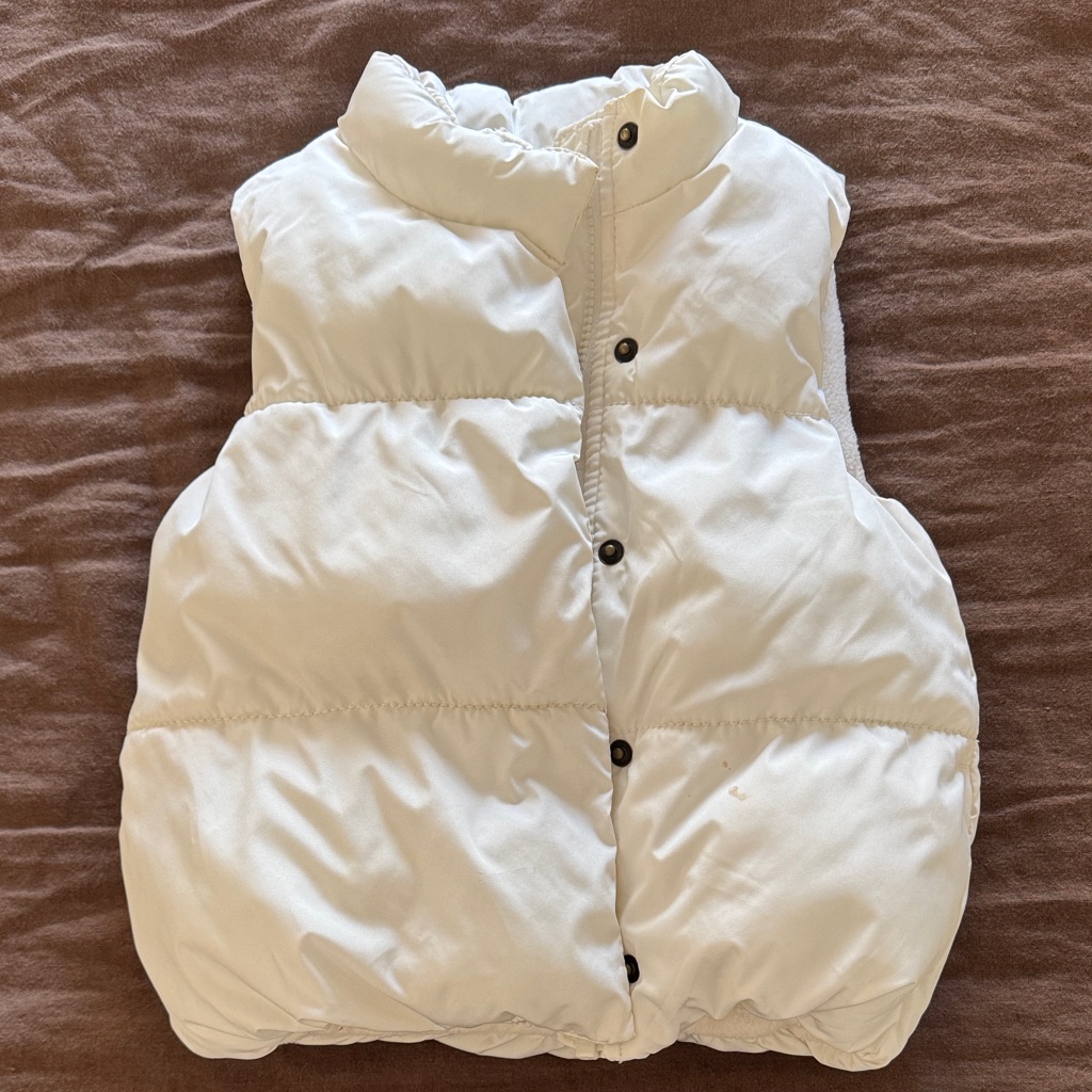 White Puffer Vest